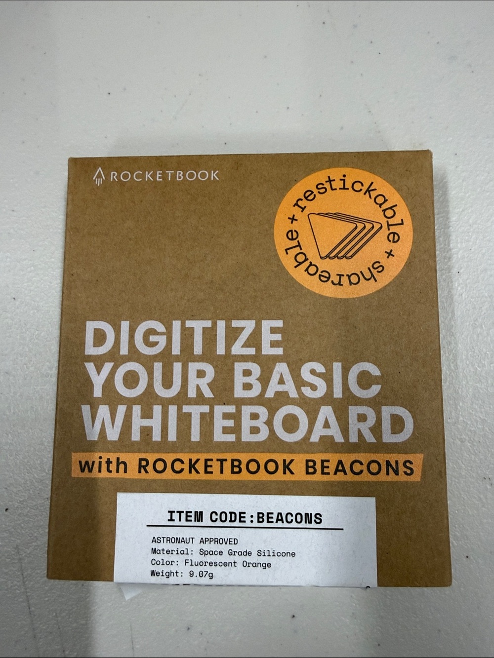 Rocketbook Beacon Whiteboard Digitizer - Fluorescent Orange
